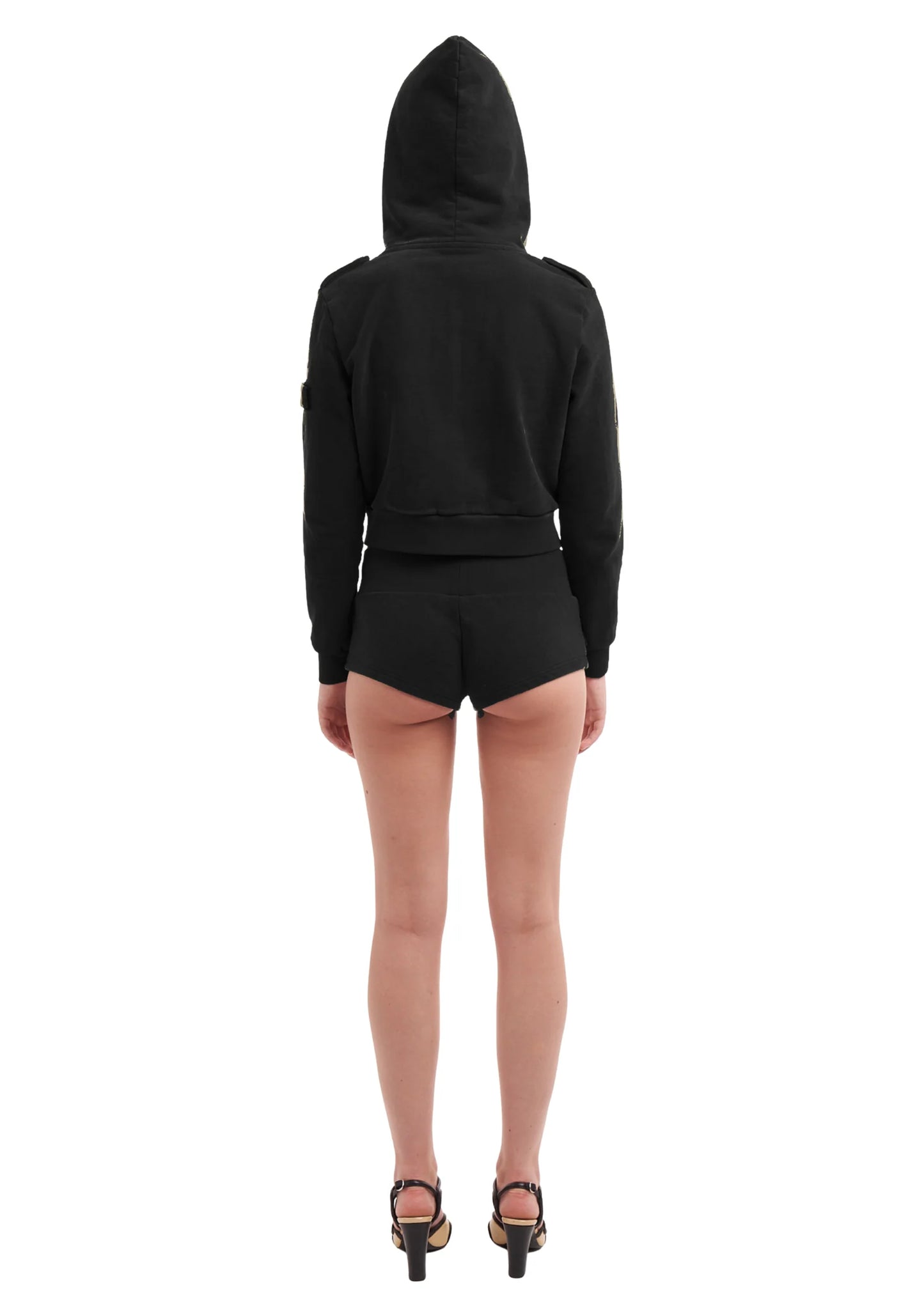 Utility Boots Shorts in Black