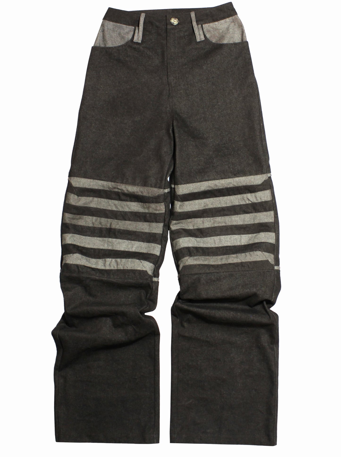 STRIPED OVERSIZED JEANS