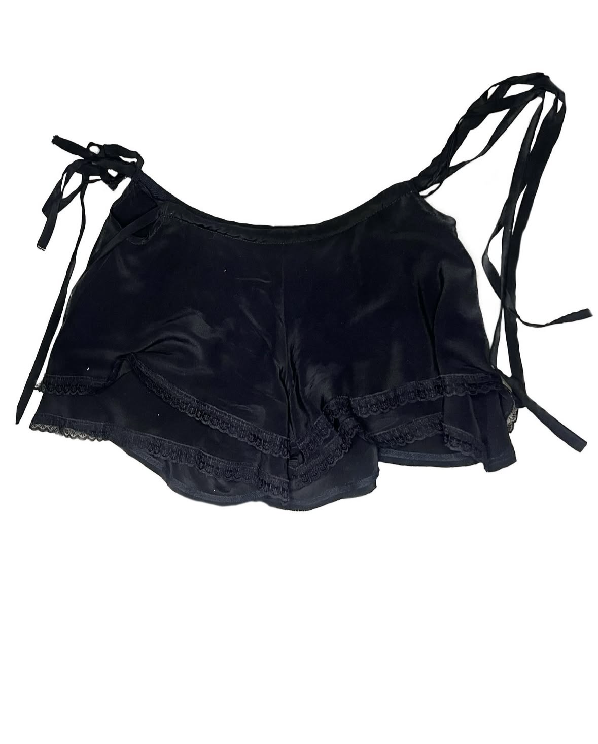 Double Lace Ribbon Shorts