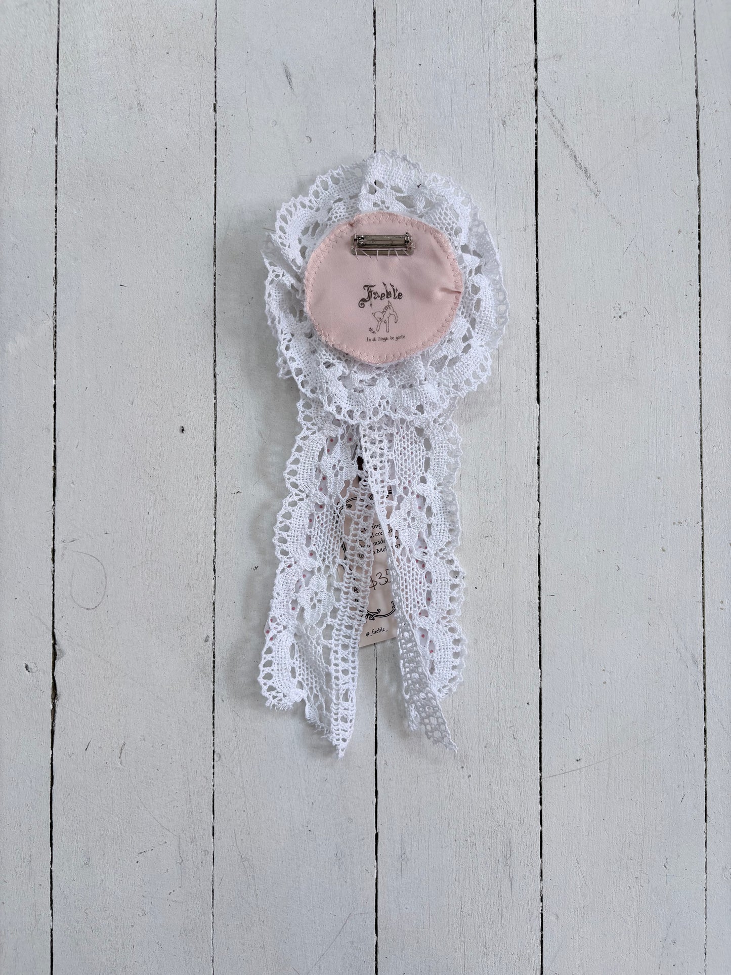 Rosette White Lace