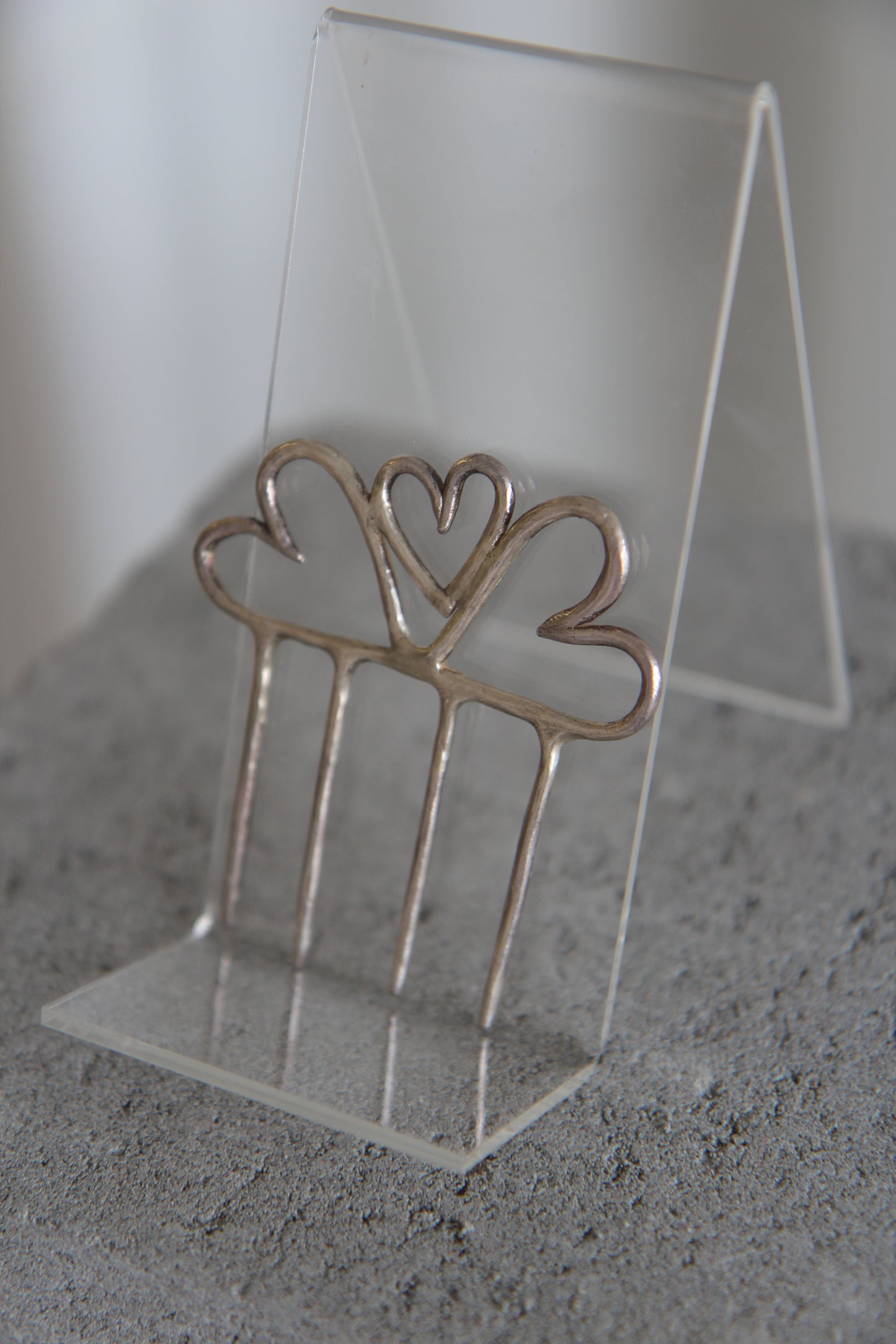 Three of Hearts Hairpin