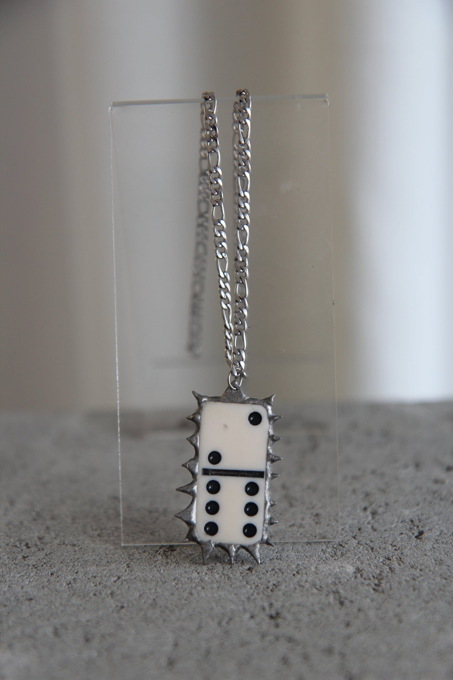 Domino Pendant 007 with SS Chain