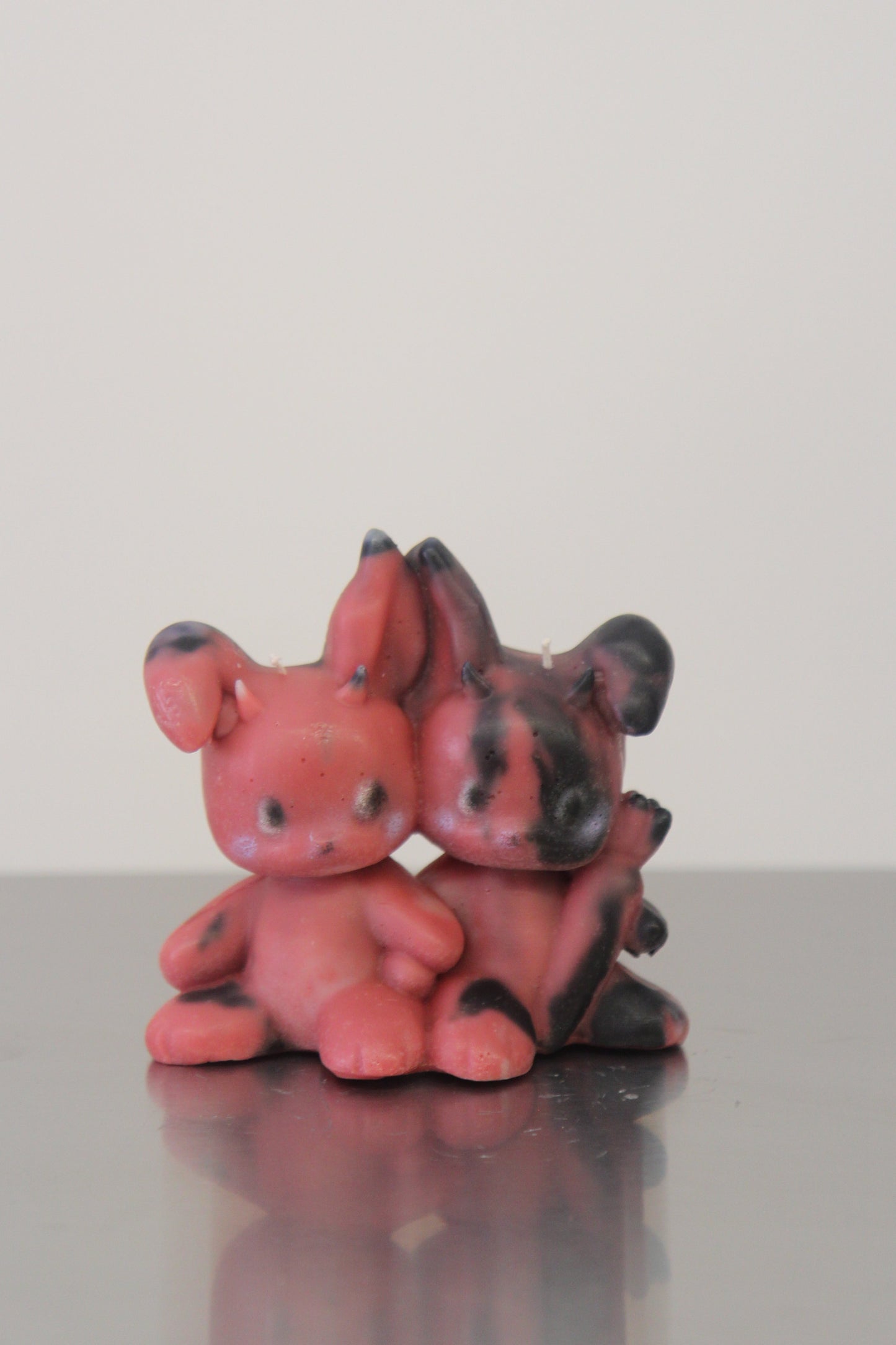 Evil Twin Candle - Pink/Black