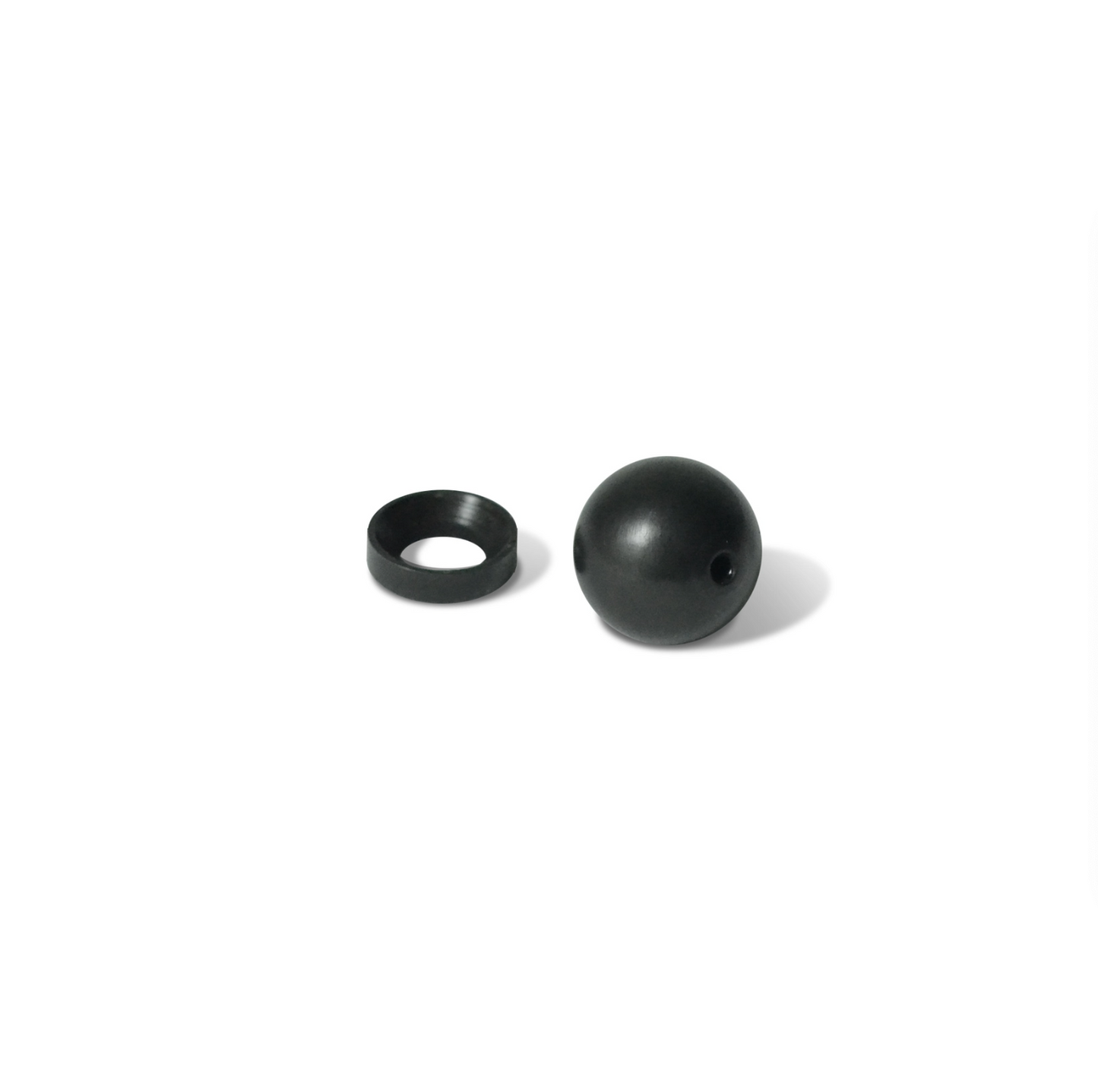 Black Sphere Brass Incense Holder