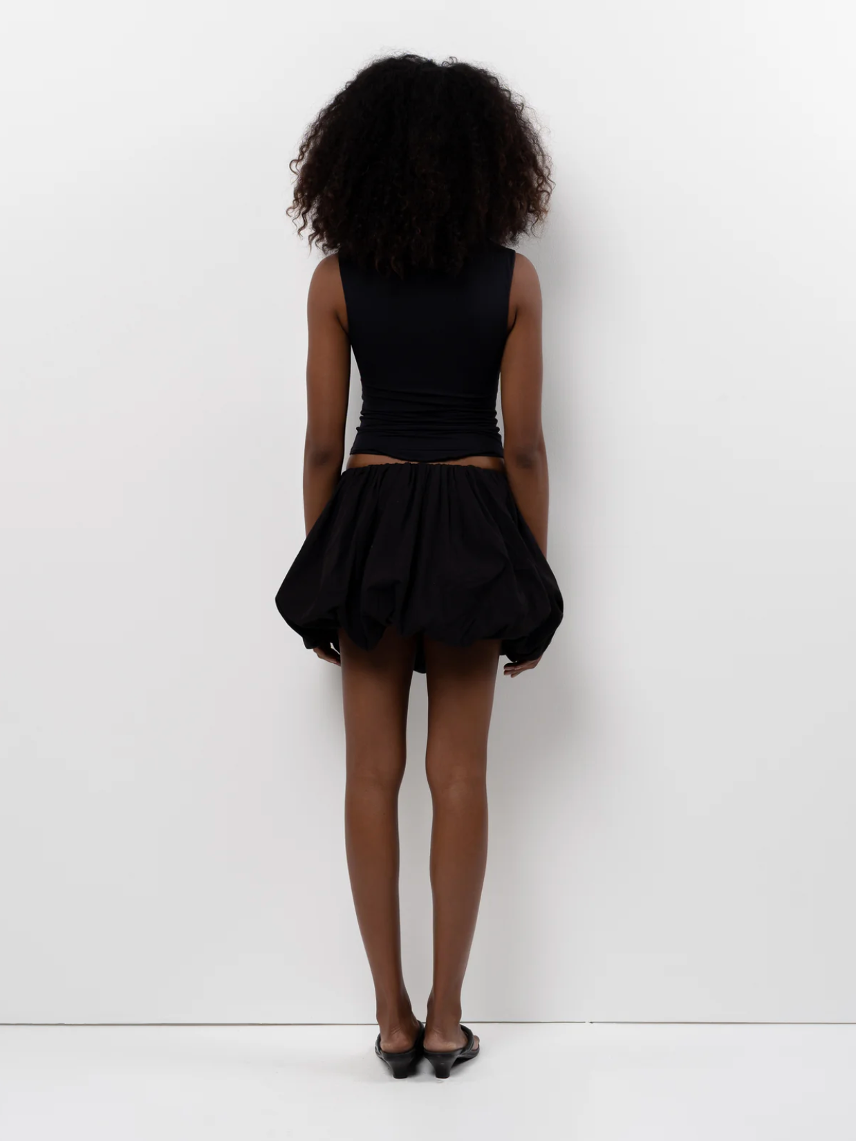 BALLOON SKIRT - BLACK