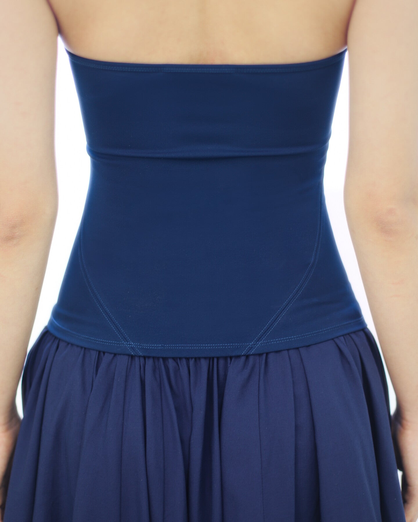 Lingerie Halter Top - Navy