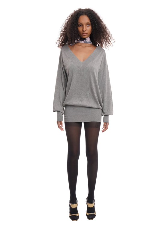DEEP JUMPER IN GREY MARL