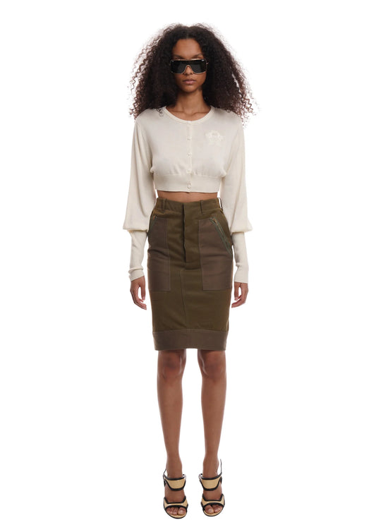 BUBBLE CARDI IN MILK