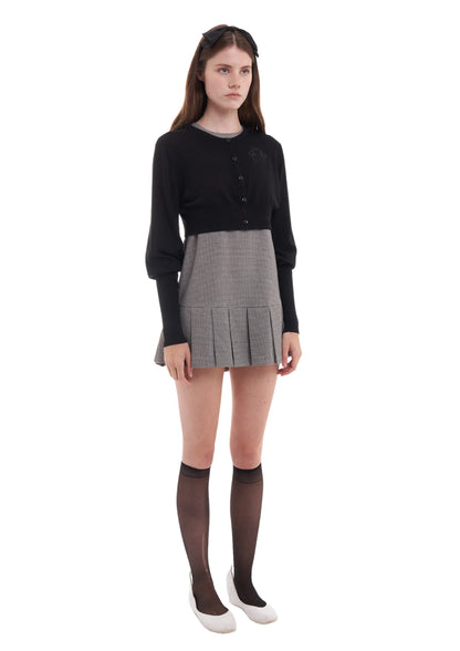 BUBBLE CARDI IN BLACK