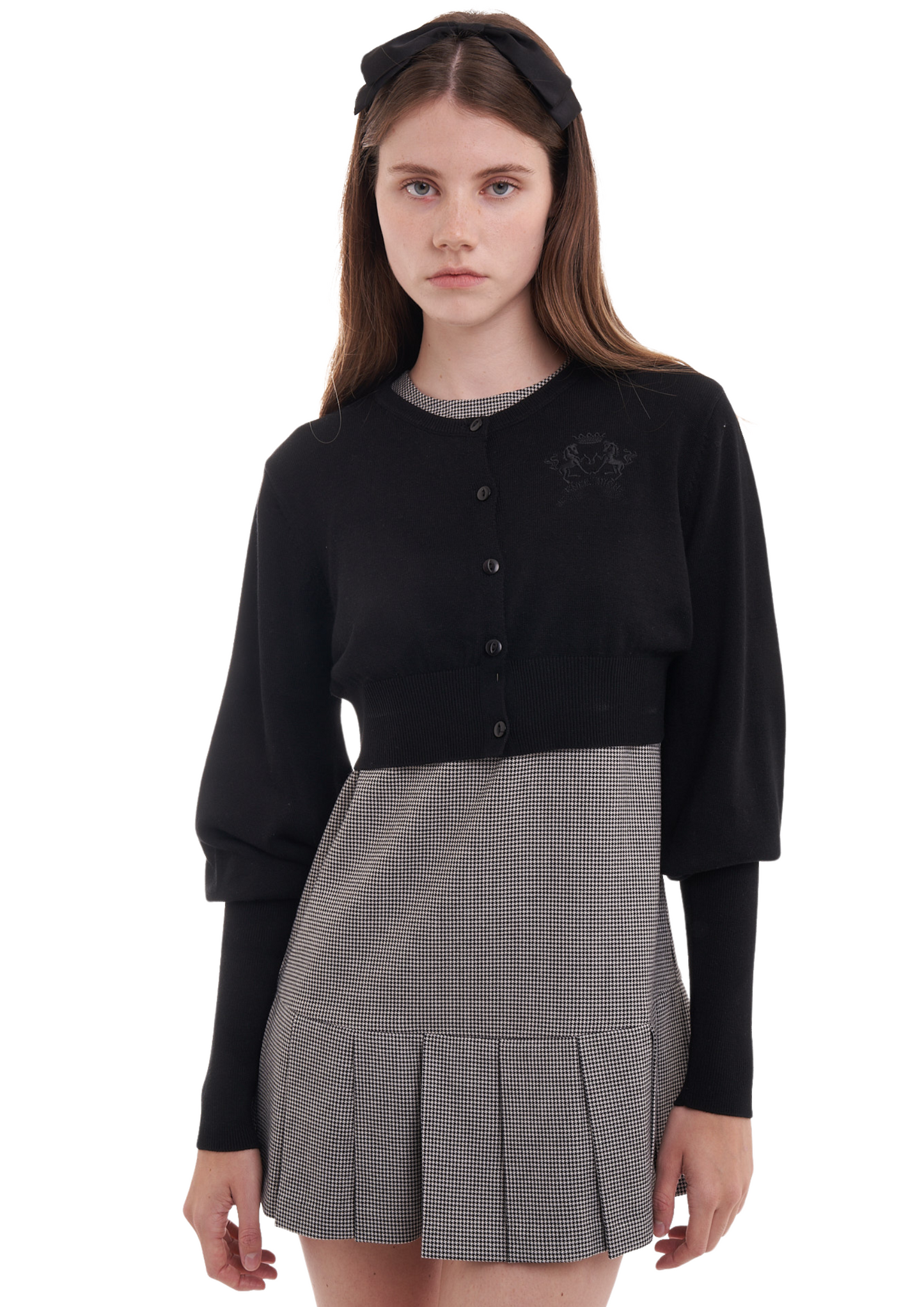 BUBBLE CARDI IN BLACK