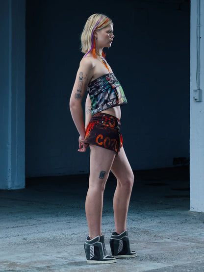 Briar Will - The Reversible Wrap Skirt | Orange / Mocha