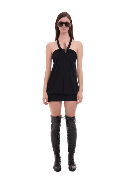 TWIST DRESS IN BLACK
