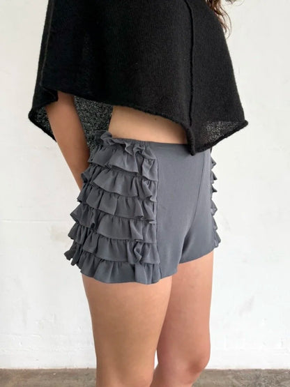 Silk Shorts - Grey