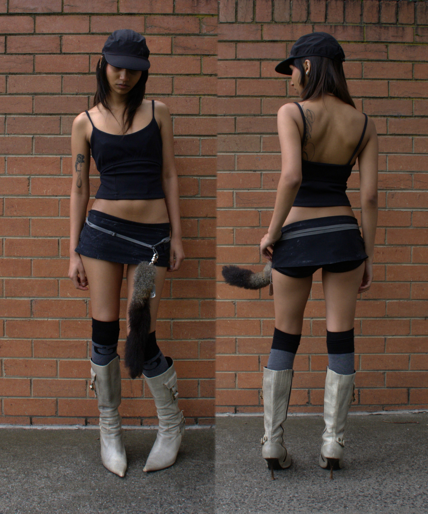 ARGYLE KNEE HIGH_GREY