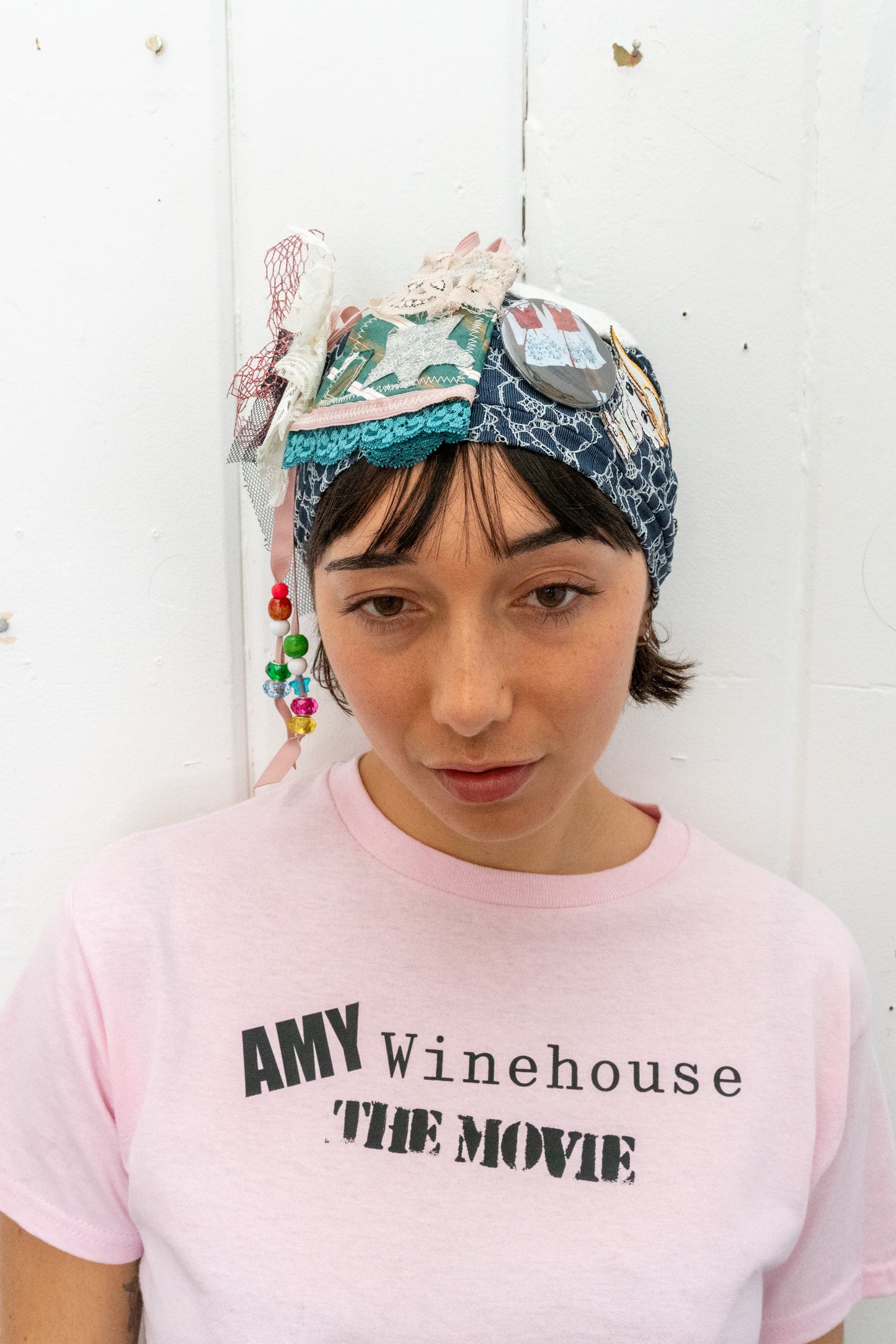 "Mise en scene beanie (blue lace) "