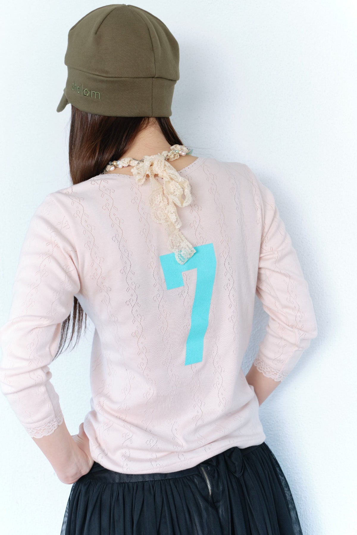 Lace Top | Peach