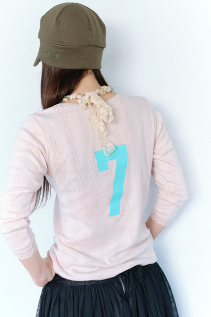 Lace Top | Peach