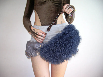 Fluffy Slouch Small - Navy