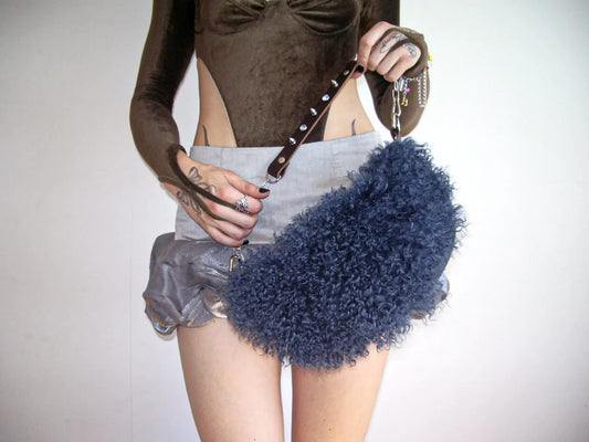 Fluffy Slouch Small - Navy