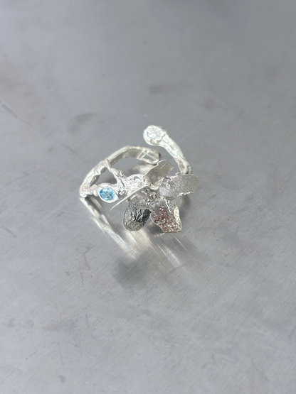 Topaz Flower Ring