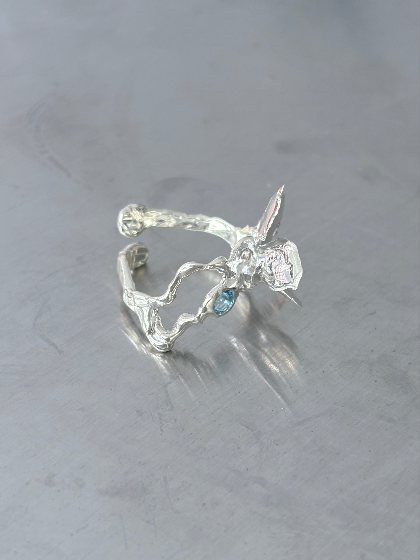 Topaz Flower Ring