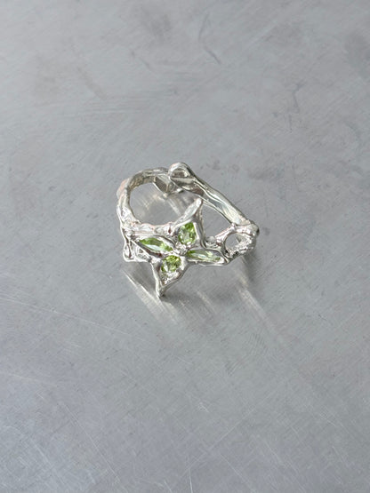 Peridot Quadruple Ring