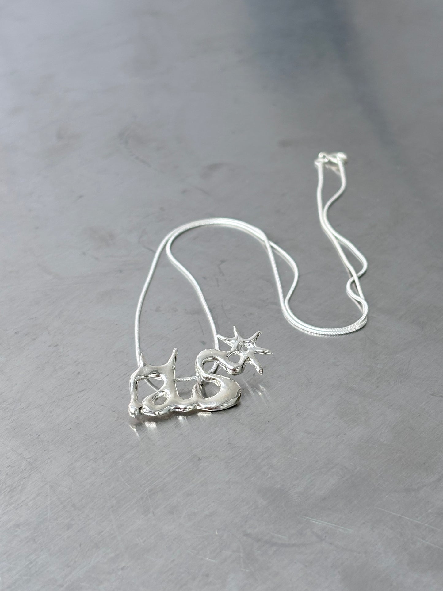 AS Charm with SS Chain 45cm