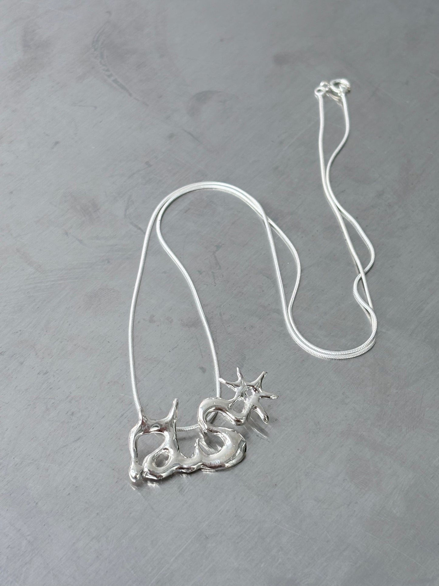 AS Charm with SS Chain 45cm