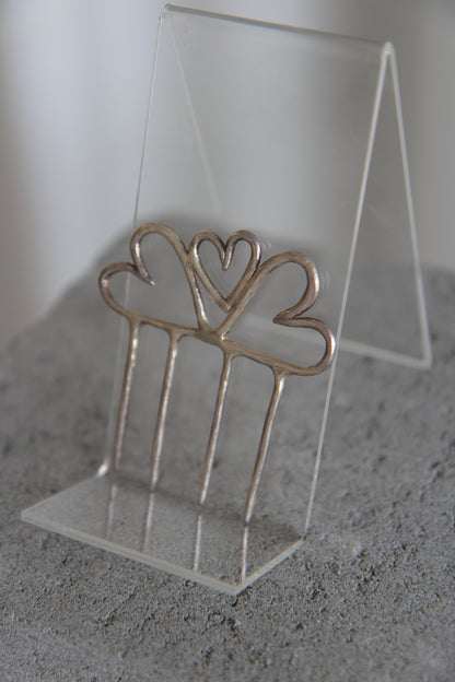 Three of Hearts Hairpin