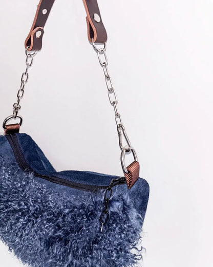 Fluffy Slouch Small - Navy