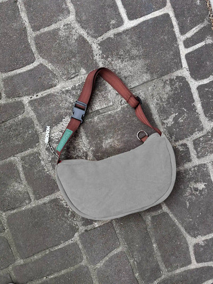 Everyday Suede Slouch Bag - Stone