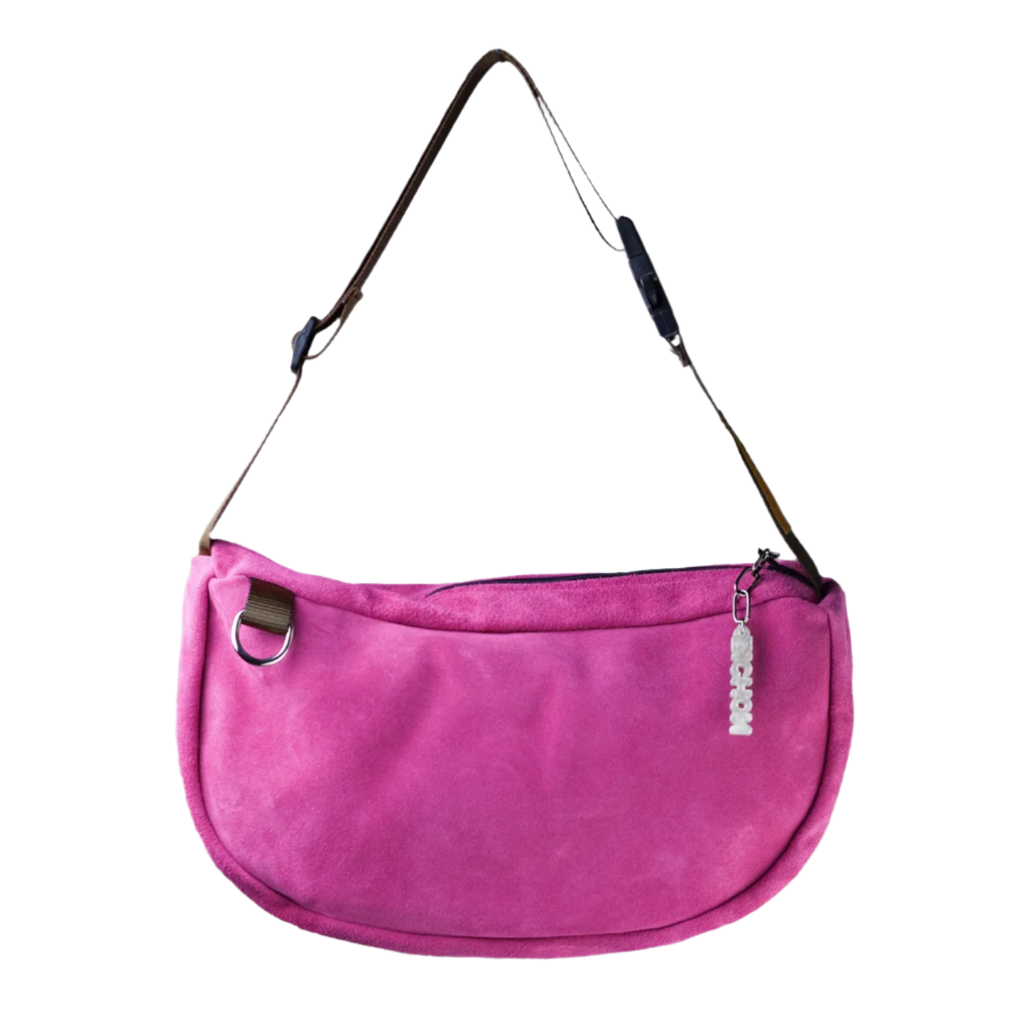 Everyday Suede Slouch Bag - Pink