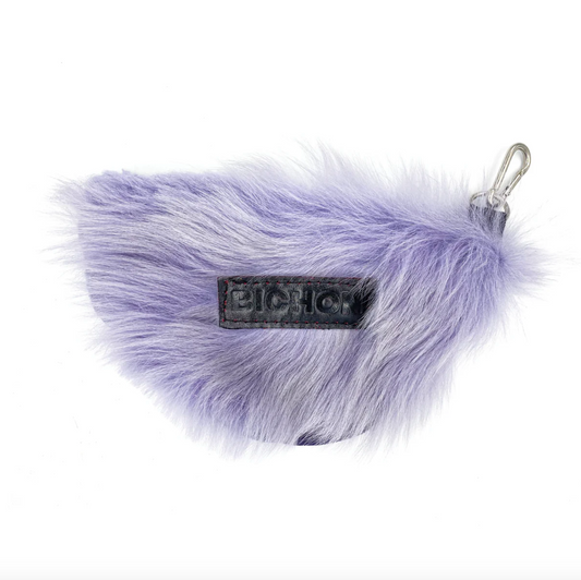 Fluffy Slouch Bag Clip - Lilac