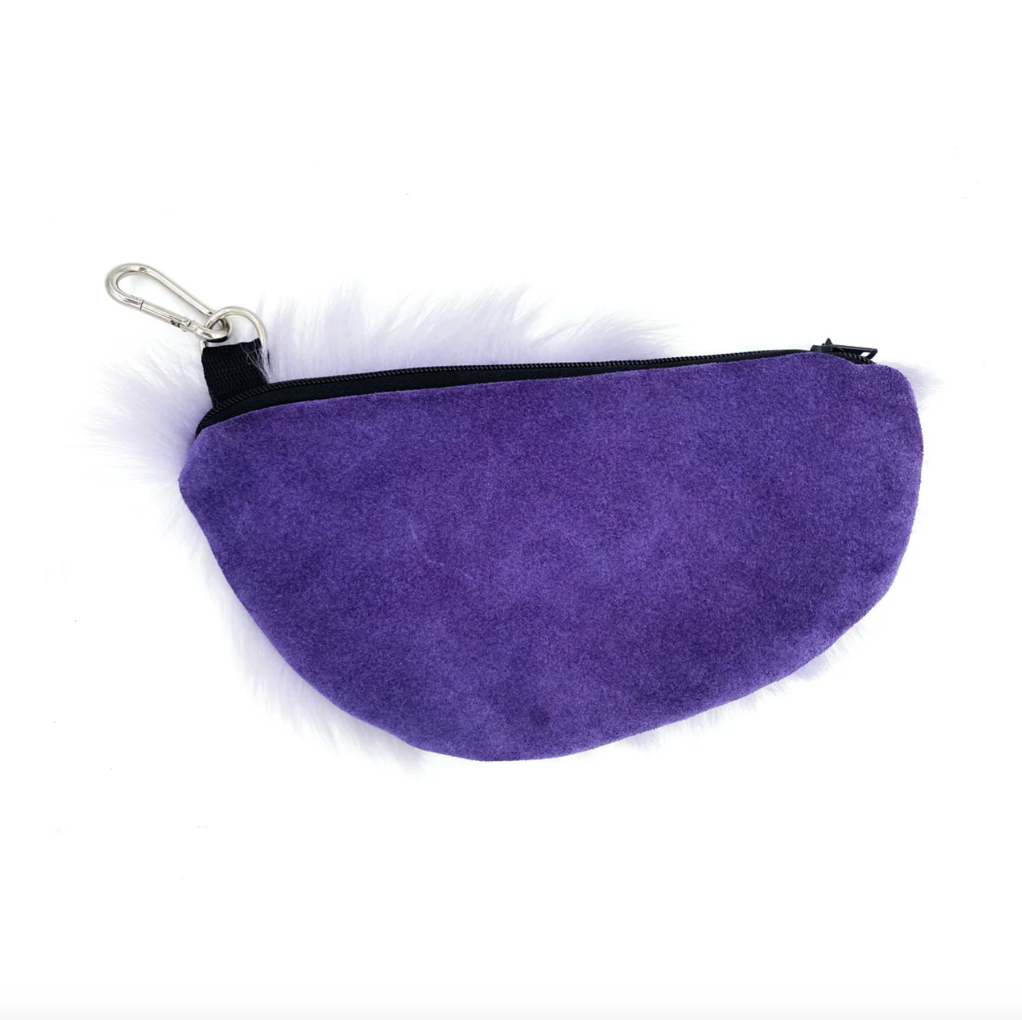 Fluffy Slouch Bag Clip - Lilac