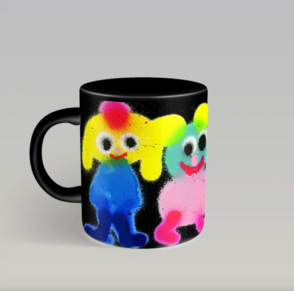 Fuzzy Friend Mug X Jon Burgerman