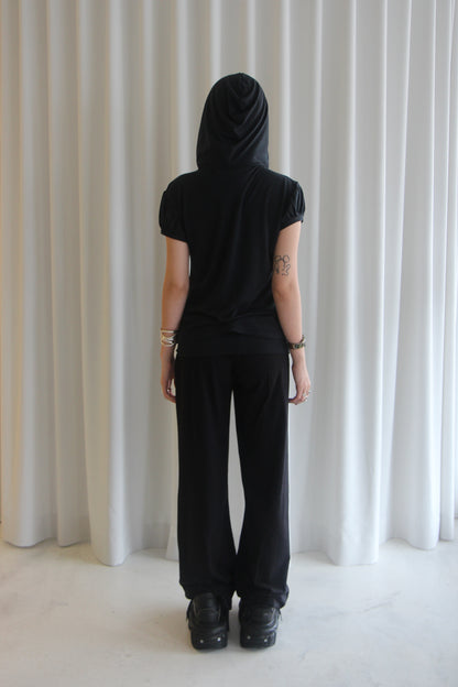 Billie Foldover Pants Black