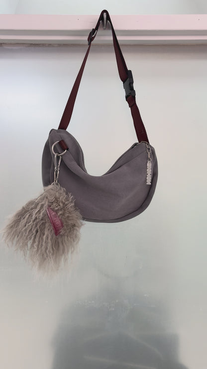 Everyday Suede Slouch Bag - Stone