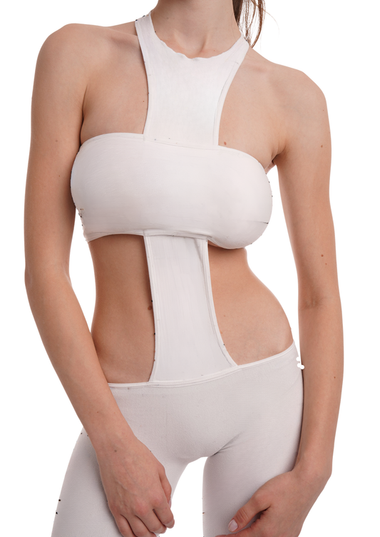 Cross Jumpsuit in White